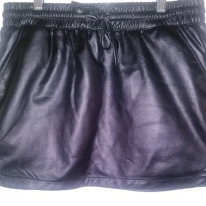 Pleather short skirt